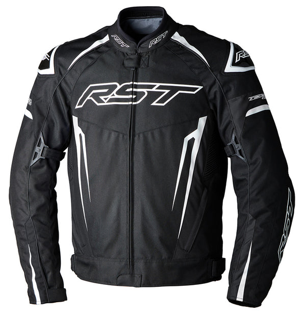 Rst textile mc-jacket tractech evo 5 black /white