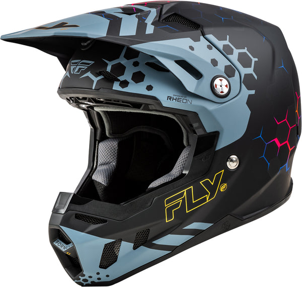 Fórmula de carreras de mosca CC Casco tectónico - Matte Black/Slate 73-4333X