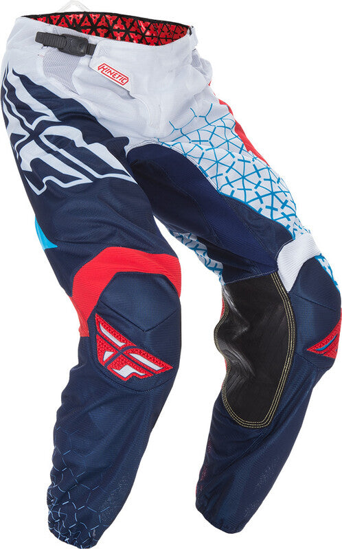 Pantalones de malla trifecta cinética de Fly Racing - Rojo/Blanco/Azul 370-33228S