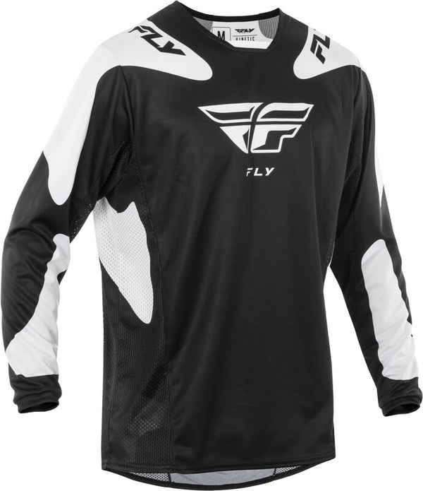 Fly Racing Kinetic Sym Jersey - Black/White 378-421X