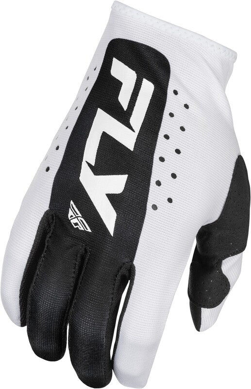Fly Racing Lite Gloves - White/Black 378-7133x