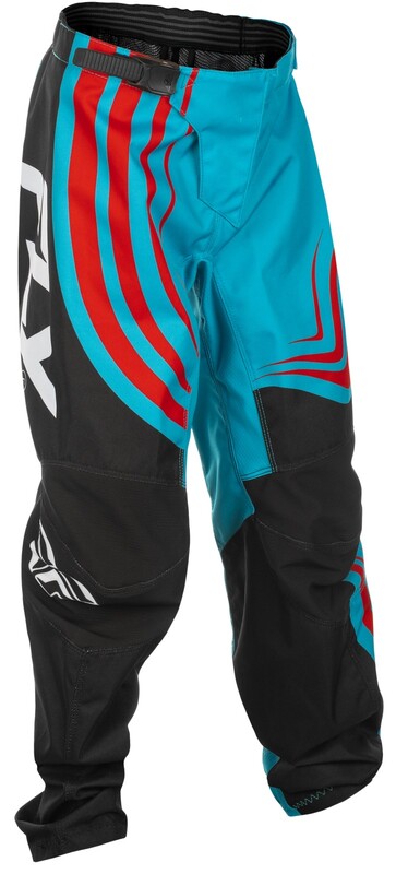 Fly Racing F-16 Youth Pants-Cyan/Negro/Rojo 378-23124
