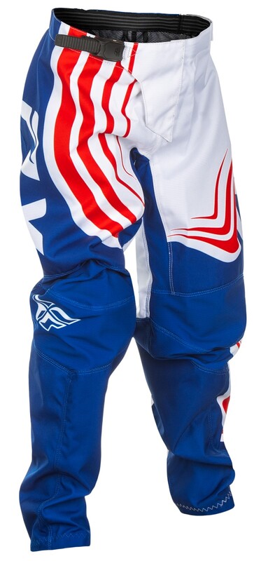 Fly Racing F-16 jóvenes Pants-rojo/blanco/azul 378-23220