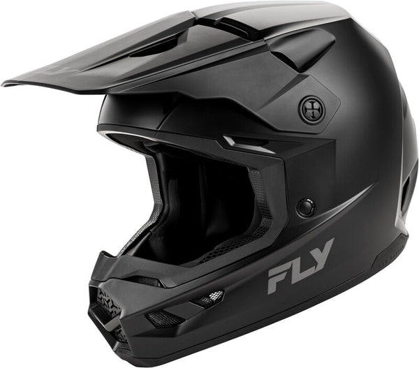 Fly Racing Kinetic Solid Youth Helmet - Matte Black 73-8673ymym
