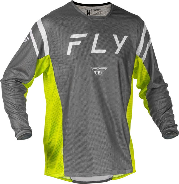 Jersey de malla cinética de Fly Racing - Gris/Amarillo 379-314S