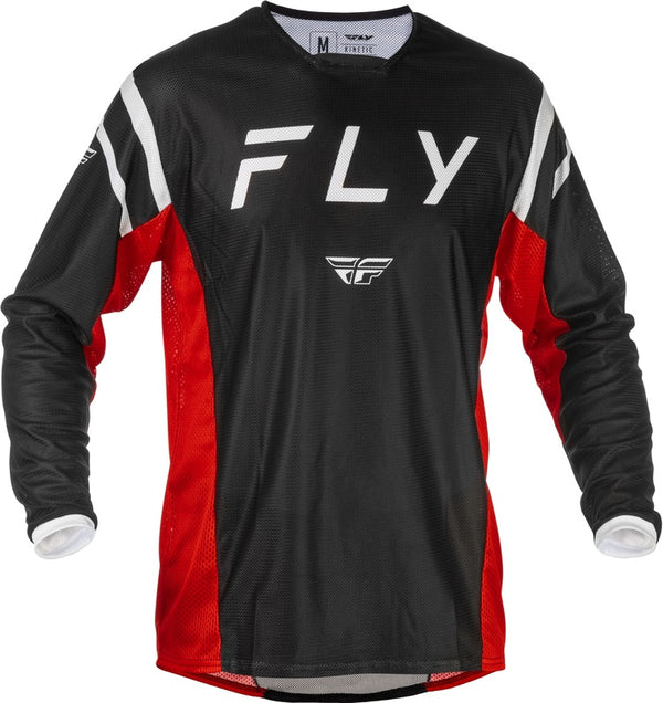 Jersey de malla cinética de Fly Racing - Negro/Rojo 379-316m