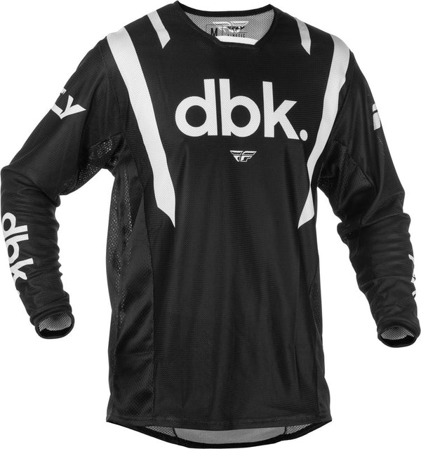 Fly Racing Kinetic Mesh DBK Jersey - Black/White 379-317M