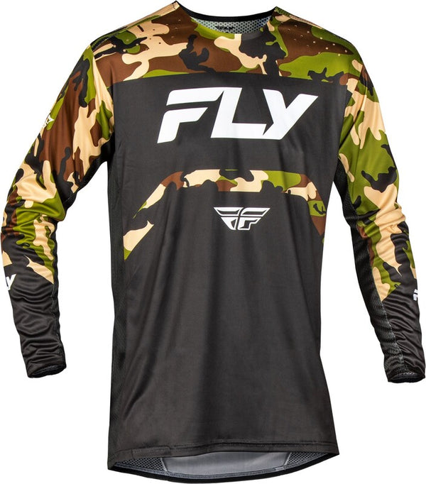 Jersey Juvenil de Bicycle Fly Racing Rayce - Black/Camo 378-050yly
