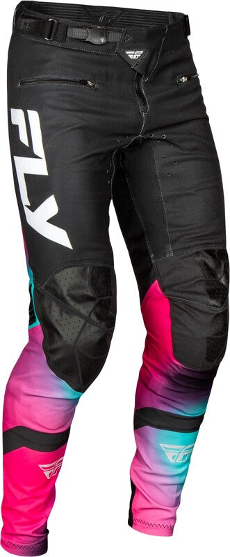 Fly Racing Rayce Bicycle Pantalones juveniles - Fuschia/Black/Teal 378-06126