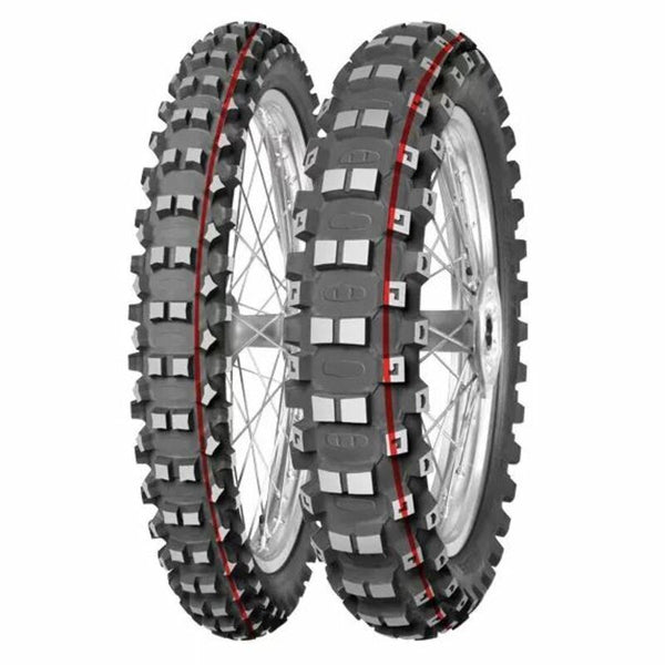 Mitas Tire Terra Force-MX MH 80/100-21 NHS 51M TT Medium a Hard Red Green