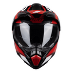 Ovnis aventura mc casco aries negros /rojo