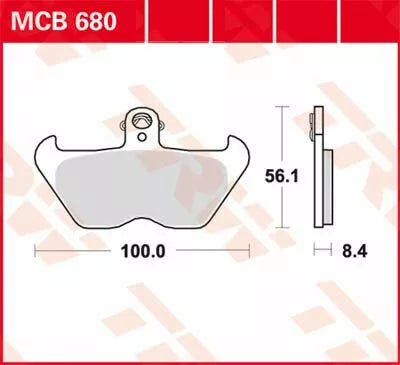 TRW BRAKE PAD TRW MCB680 MCB680