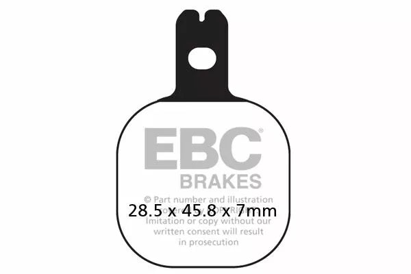 EBC Brake Tad Fa se ve orgánico FA184