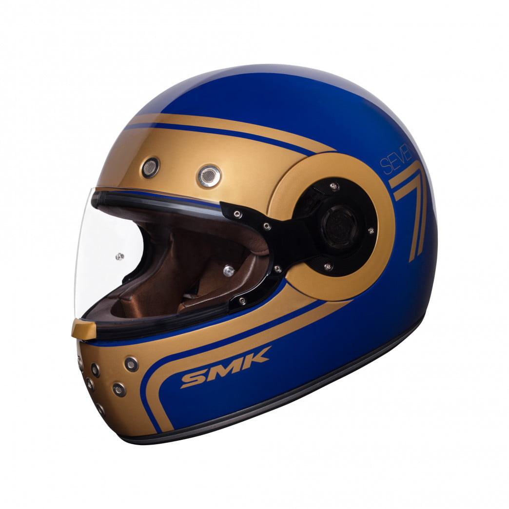 SMK Integral MC Helmet Retro Seven Blue