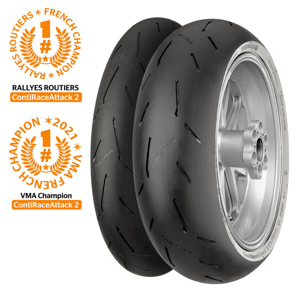 Continental Tire Contirace Attack 2 Soft 120/70 Zr 17 m/c 58W TL