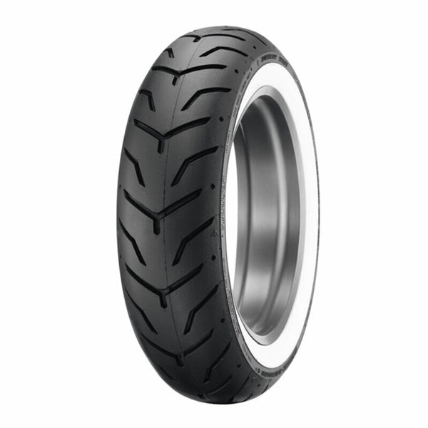 Dunlop Tire D407 (Harley-D) www white-sidewall 180/65 b 16 m/c 81h TL