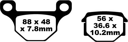 EBC Brake Tads SFA Org Scooter SFA093