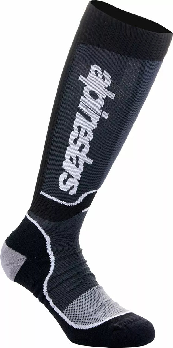 Alpinestars (MX) Superficie de calcetín MX+ Negro/WHT 4742324-12-M/L