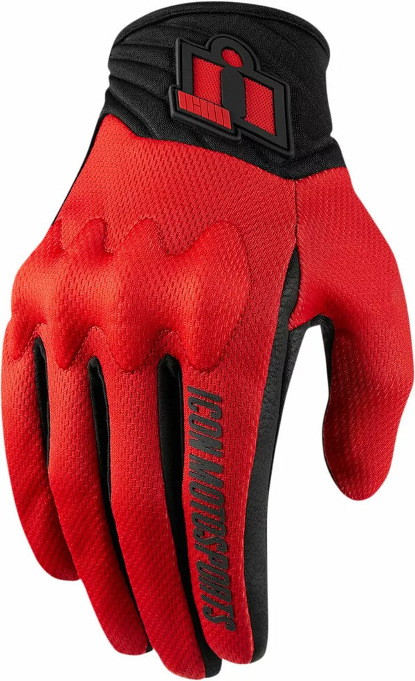 ICON GLOVE Anthem2 CE Red 2x 3301-3687