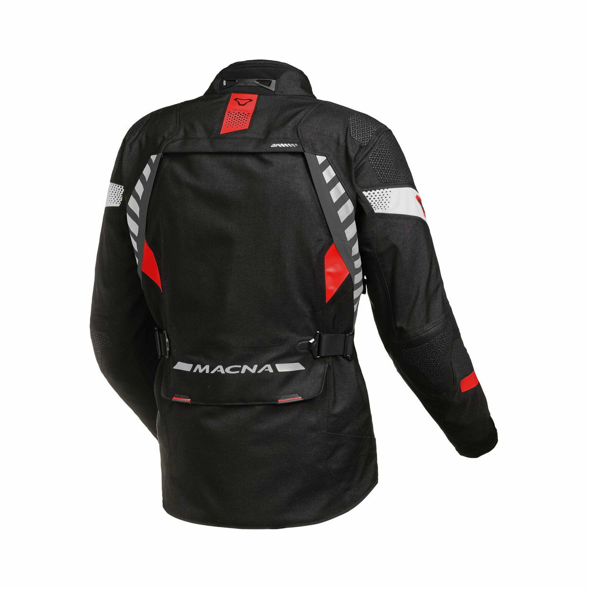 Macna Lamined Lamined Textil MC Jacket Ultimax Negro /Rojo