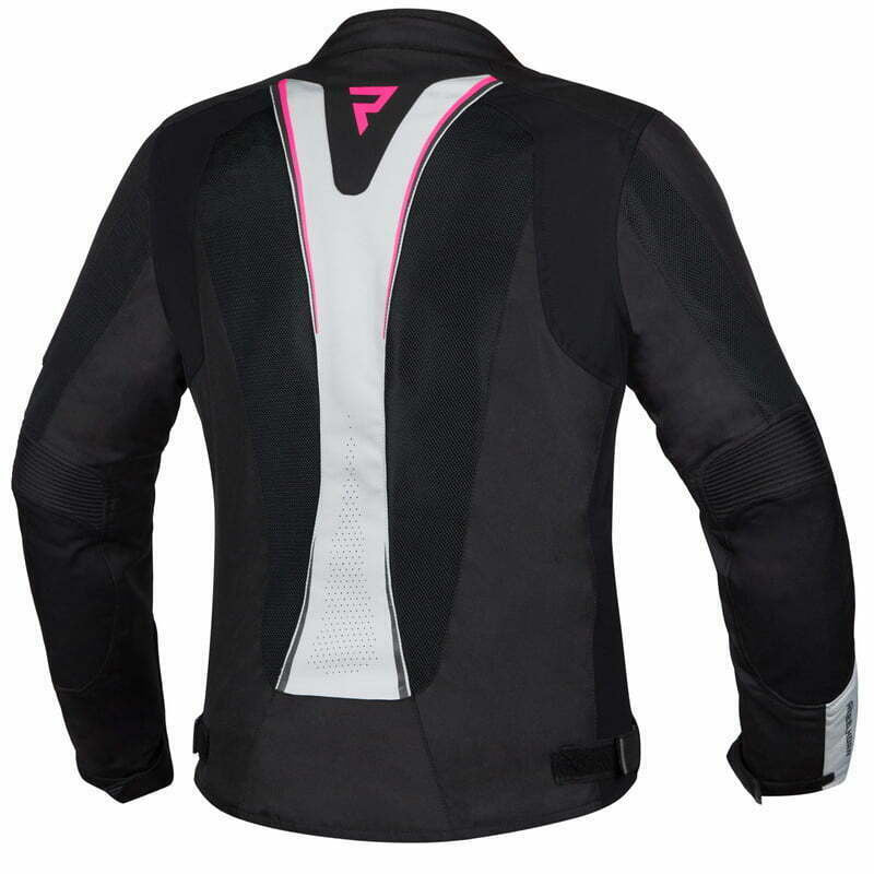 Rebelhorn Dam Textil Mc Jacket Hiflow IV Negro /Plata /Pink