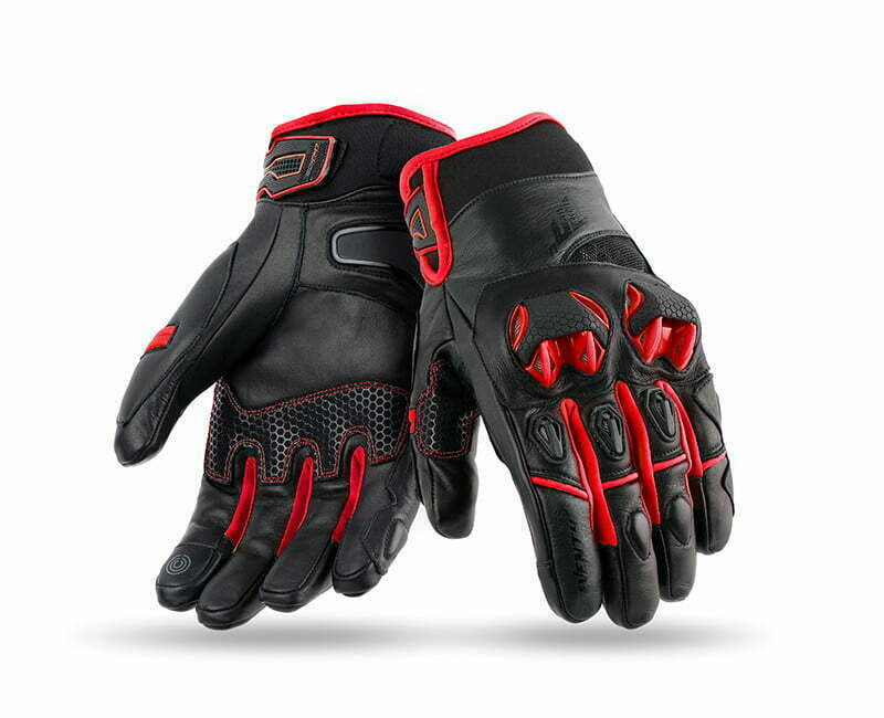 Setenta Guantes MC Guantes impermeables SD-N47 Negro /Rojo