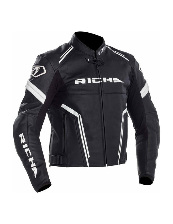 Chaqueta de cuero richa Assen Black /White