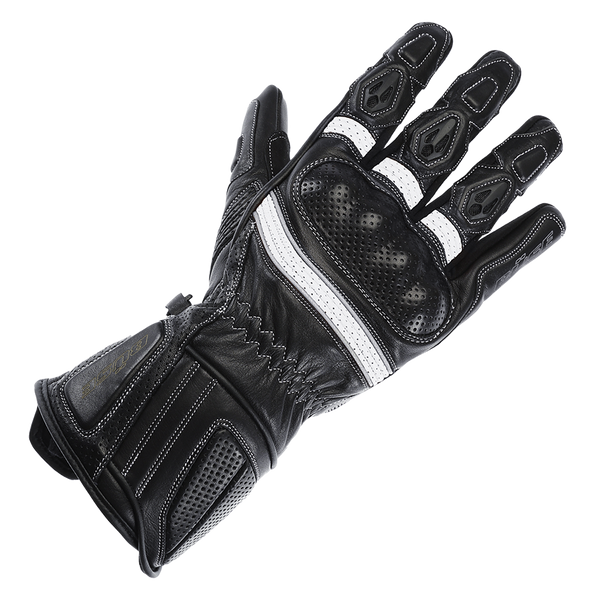 Büse Dam Mc-Sport Gloves Pit Lane Pro Black /White