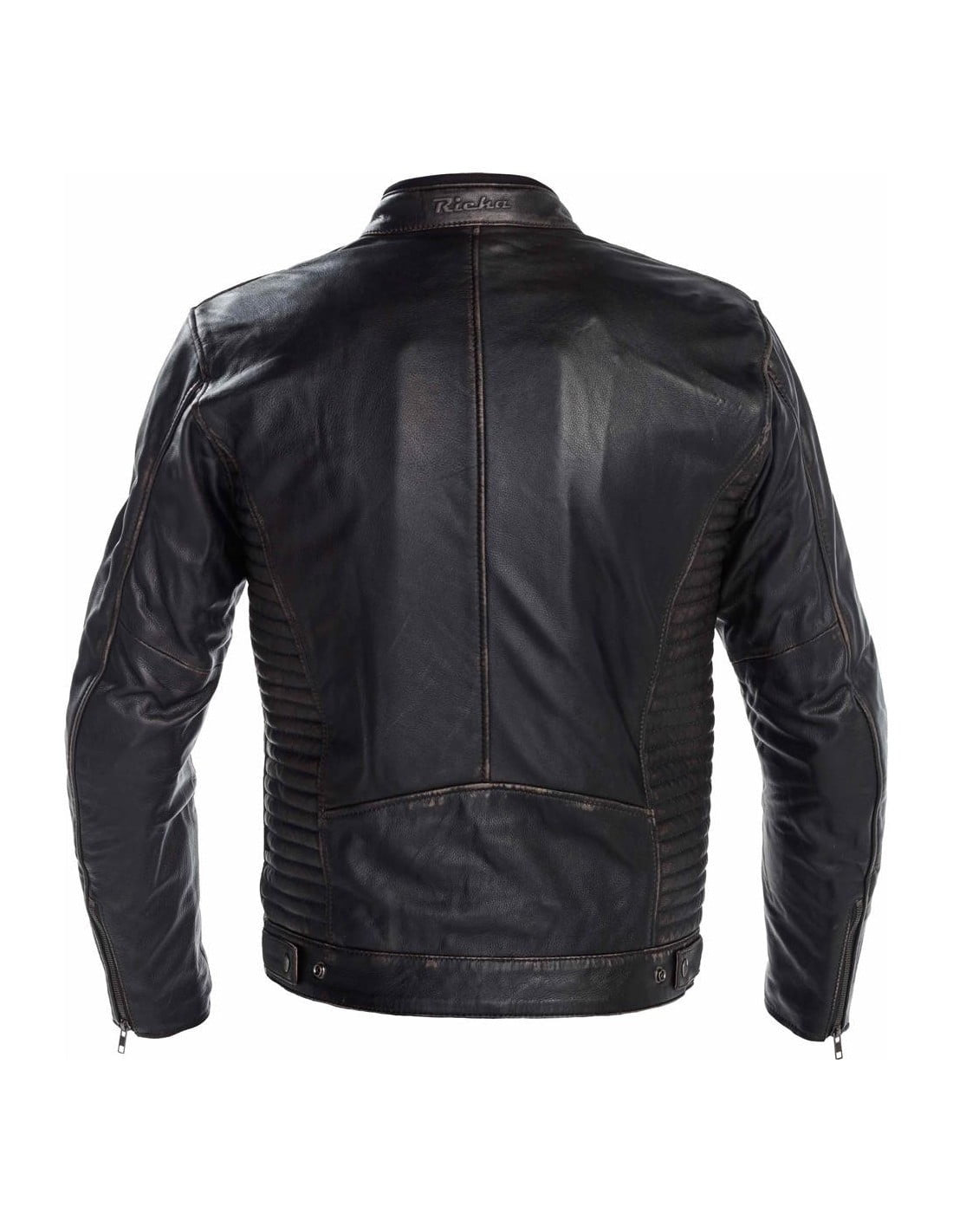 Chaqueta de cuero richa MC Thruxton Brown