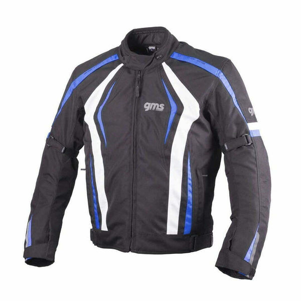 GMS Textile MC Jacket Blouson Pace negro /blanco /azul