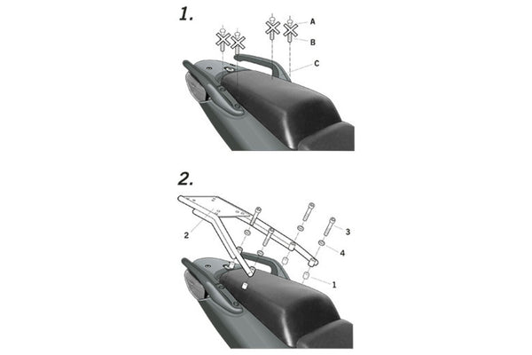 Soporte del sistema shad 3p (lado) - Honda CBF 500 (H0CB64SF)