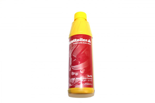 Scottoiler Scottoil - Rojo a alta temperatura (botella de 250 ml) ya no con Spout de enero de 2019