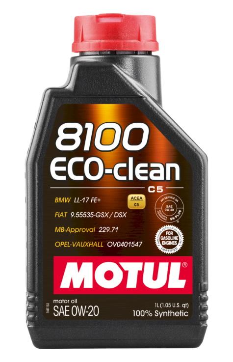 Motul 8100 Eco-Clean 0w20 1L (12pcs/cartón)