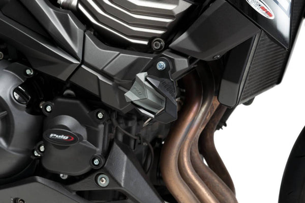 Almohadillas de choque R19 Kawasaki Z800 13-17 C/Negro