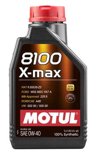Motul 8100 X-MAX 0W40 1L (12pcs/cardboard)