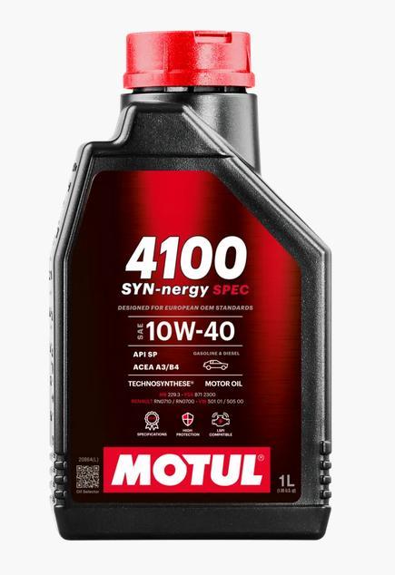 Motul 4100 Syn-Negy Spec 10W-40 1L (12pcs/cartón)