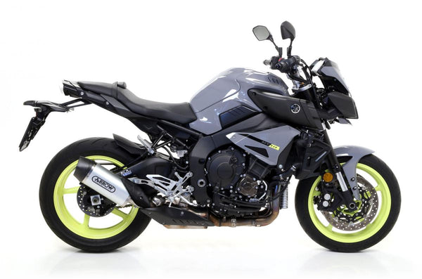Yamaha Mt-10 16 Homol. Indi-Race Aluminum Silencer With Carbon End Cap for Original Collectors