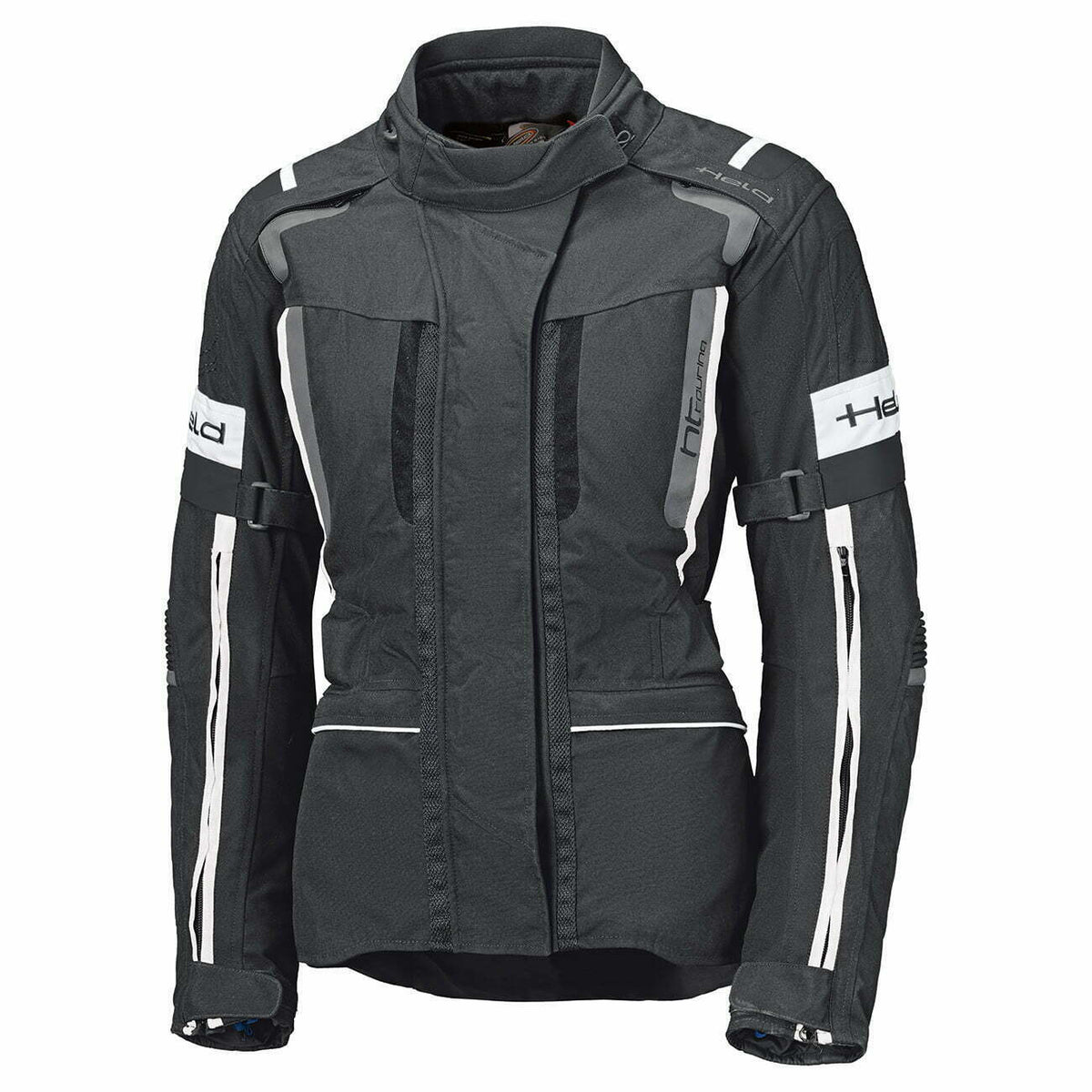 Jacket textil de mujeres sostenidas 4-Touring II Negro /Blanco