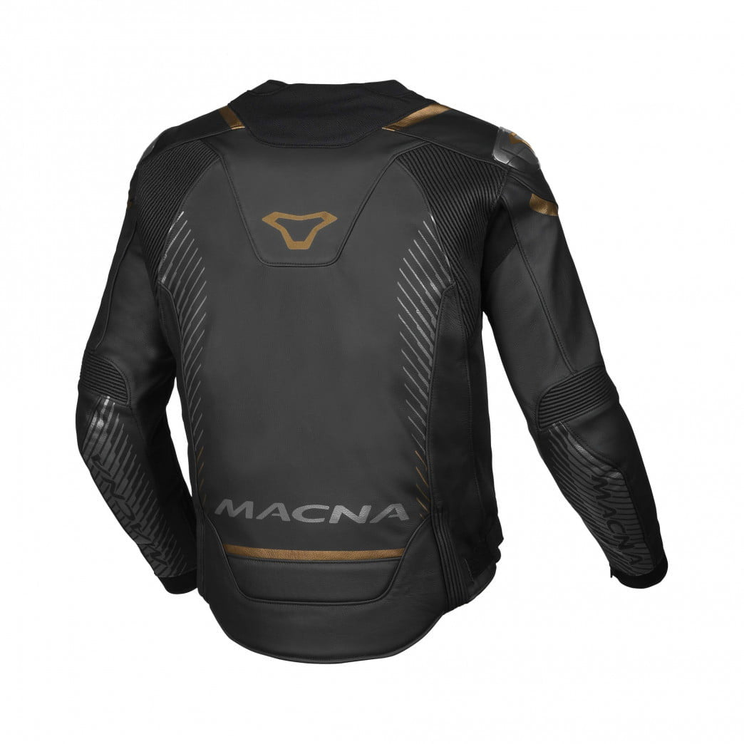 Macna Leather Mc-Jacket Tronniq Negro /Oro