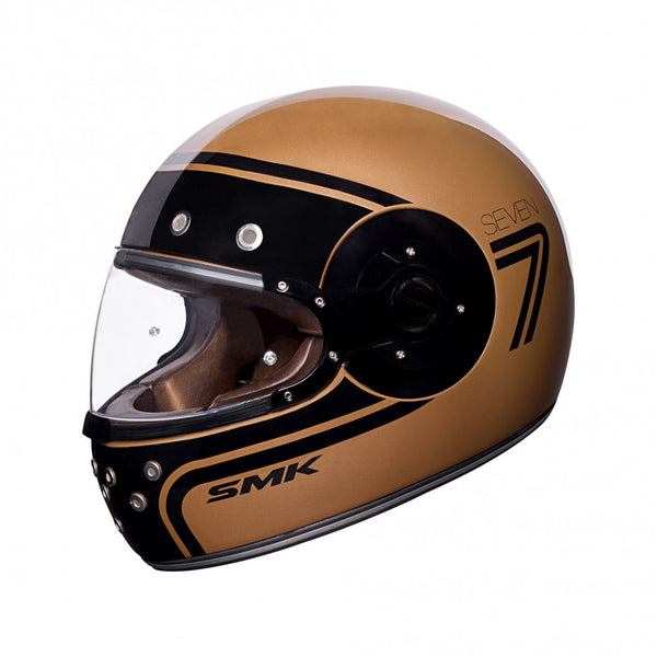 SMK Integral MC Casco Retro siete Brown