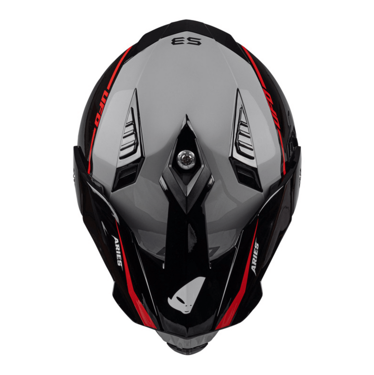 Ovnis aventura mc casco aries negros /gris