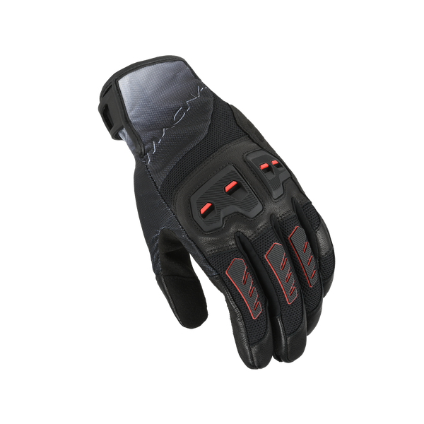 Guantes de motocicleta Macna, Jugo 2.0 Negro/Rojo