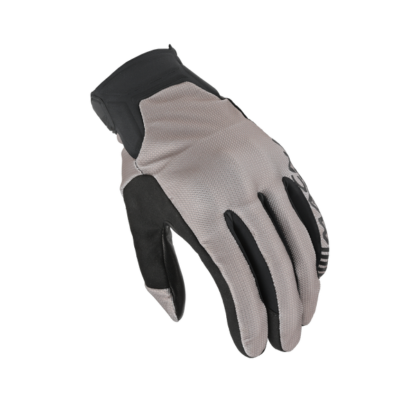 Guantes de motocicleta Macna, obtener cuero negro/beige