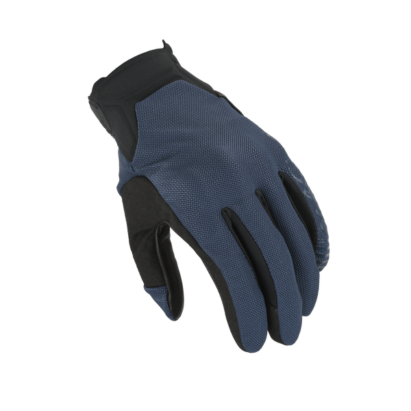 Guantes de motocicleta Macna, obtener el azul/negro de cuero