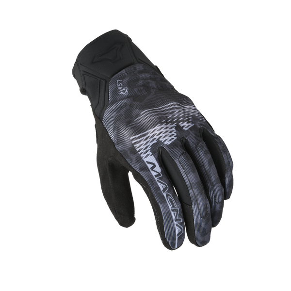 Guantes de motocicleta Macna, Recon 2.0 Mujeres Leopardo gris negro/oscuro