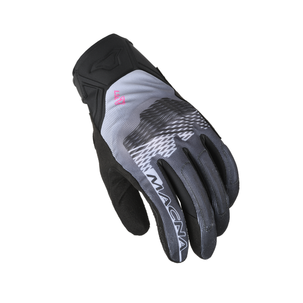 Guantes de motocicleta Macna, Recon 2.0 Mujeres negras/grises/rosa