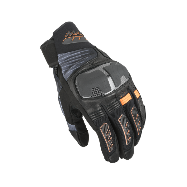 Guantes de motocicleta Macna, Rime 2.0 Negro/Orange