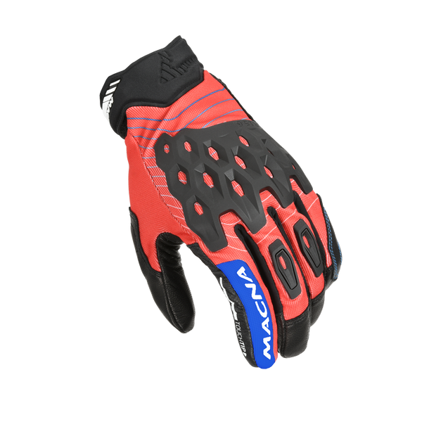 Guantes de motocicleta Macna, Tanami Rojo/Negro/Blanco