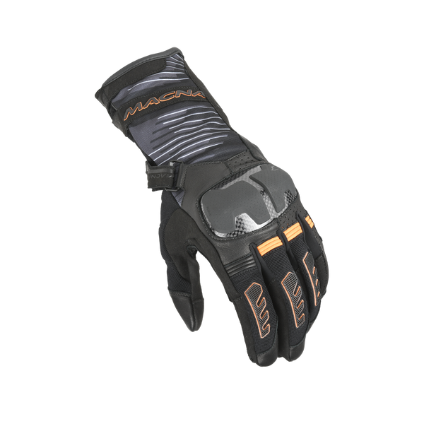 Guantes de motocicleta Macna, tempo 2.0 negro/naranja