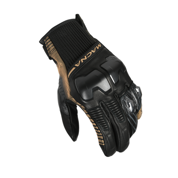Motorcycle GLOVES MACNA, ULTRAXX BLACK/GOLD